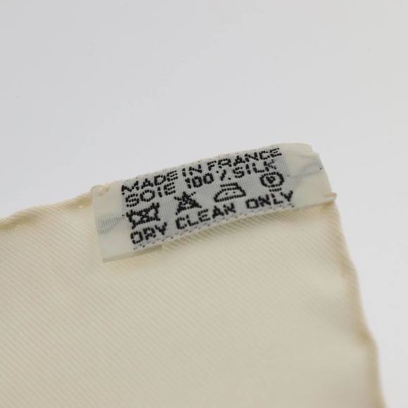 HERMES Carre 90 Scarf JUNGLE LOVE Silk White Auth am6952 - Picture 16 of 16